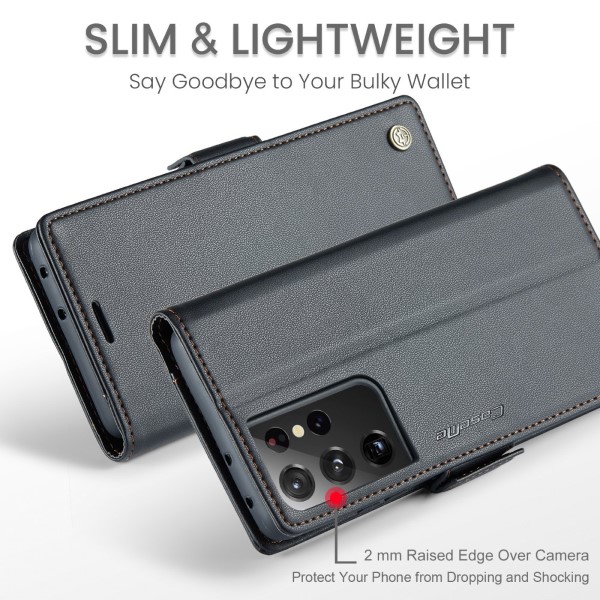 Pouzdro na Samsung Galaxy S21 Ultra CASEME smooth černé