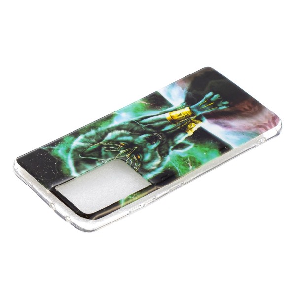 Kryt na Samsung Galaxy S21 Ultra svítící Vlk