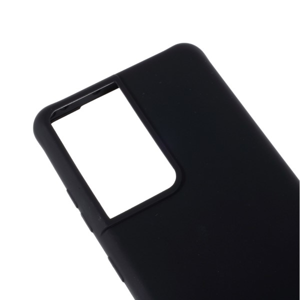 Kryt na Samsung Galaxy S21 Ultra gumový se šňůrkou na krk černý