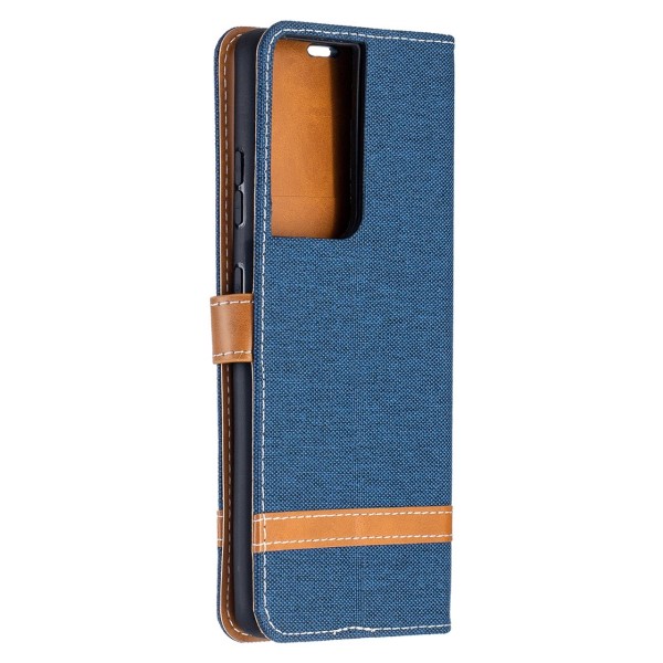 Pouzdro na Samsung Galaxy S21 Ultra Jeans modré