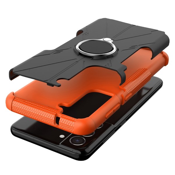 Kryt na Samsung Galaxy S21 FE odolný Tire oranžový