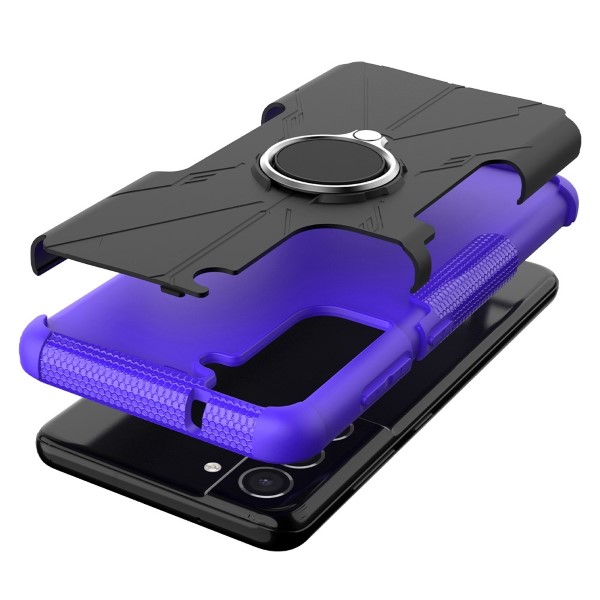 Kryt na Samsung Galaxy S21 FE odolný Tire fialový