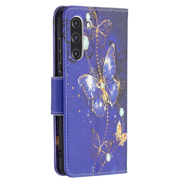 Pouzdro na Samsung Galaxy S21 FE Motýl fialové
