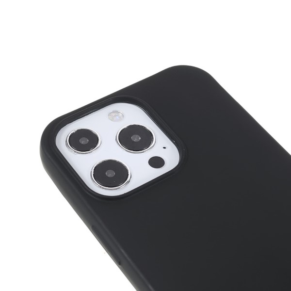Kryt na iPhone 13 Pro Max gumový se šňůrkou na krk černý