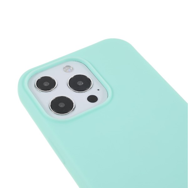 Kryt na iPhone 13 Pro Max gumový se šňůrkou na krk modrý