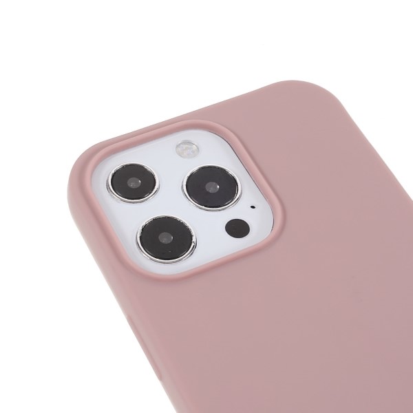 Kryt na iPhone 13 Pro Max gumový se šňůrkou na krk růžový