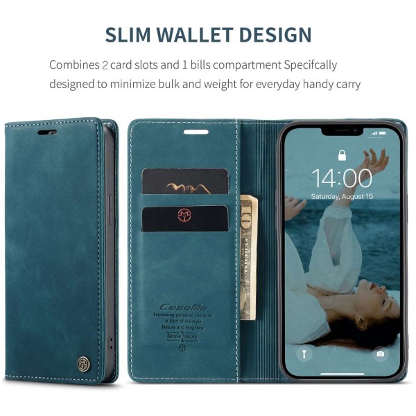 Pouzdro na iPhone 13 Pro Max CASEME modré