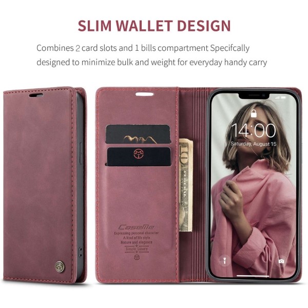 Pouzdro na iPhone 13 Pro Max CASEME červené