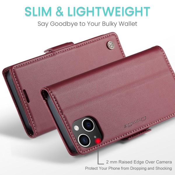 Pouzdro pro iPhone 13 Mini CASEME smooth červené