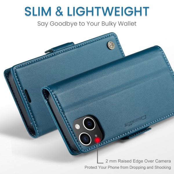 Pouzdro na iPhone 14 Plus CASEME smooth modré