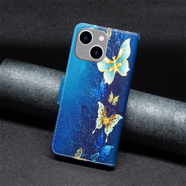 Pouzdro na iPhone 14 Plus Motýl modré