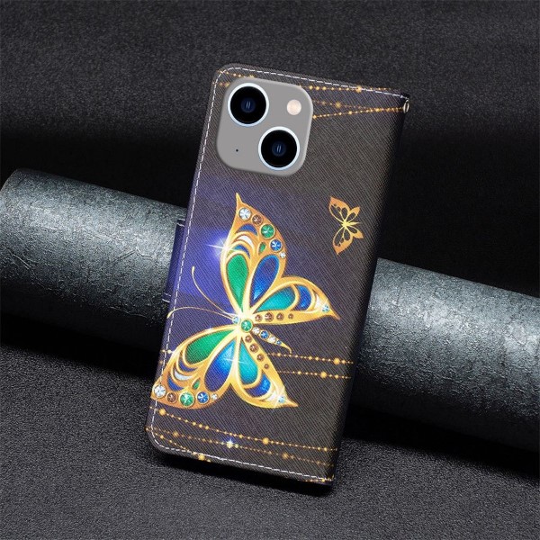 Pouzdro na iPhone 14 Plus Motýl černé