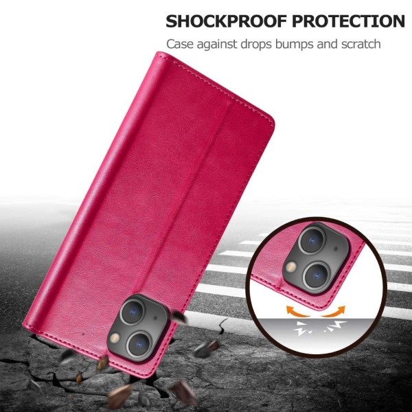 Pouzdro LC.IMEEKE pro iPhone 14 Plus růžové