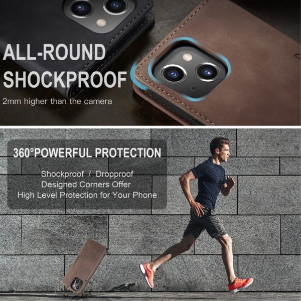 Pouzdro na iPhone 14 Plus CASEME hnědé