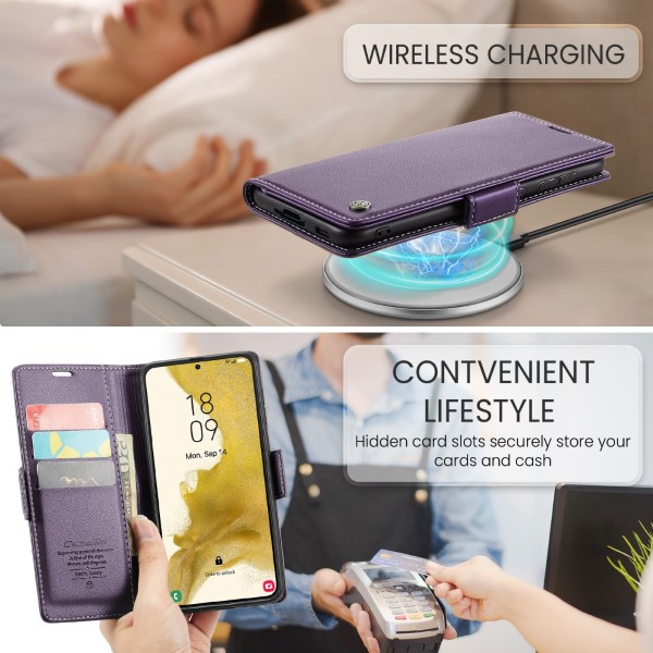 Pouzdro na Samsung Galaxy S22 CASEME smooth fialové