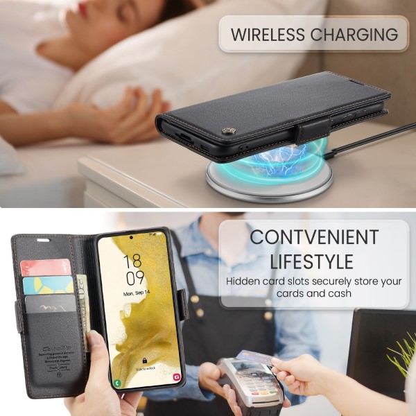 Pouzdro na Samsung Galaxy S22 Plus CASEME smooth černé