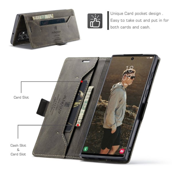 Pouzdro na Samsung Galaxy S22 Ultra AUTSPACE šedé