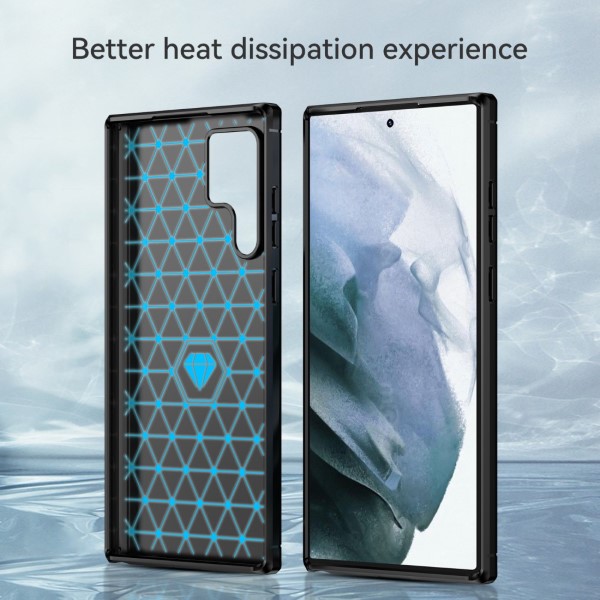 Kryt na Samsung Galaxy S22 Ultra Carbon černý 