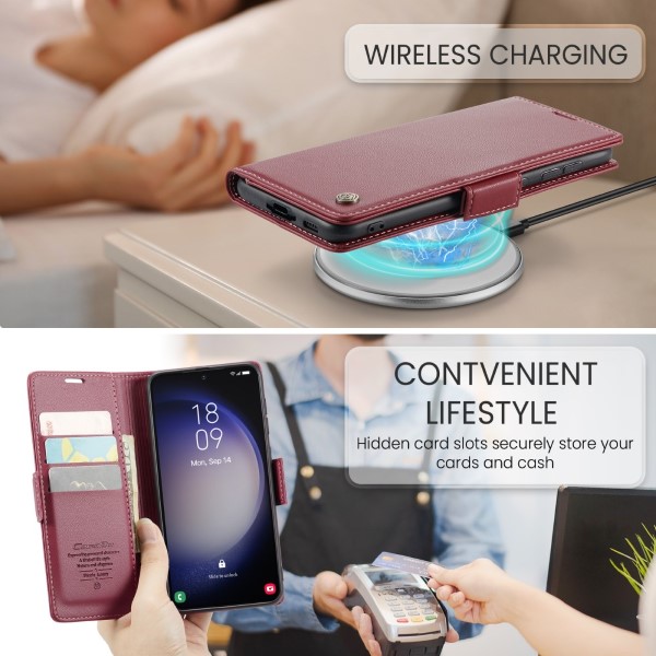 Pouzdro na Samsung Galaxy S23 CASEME smooth červené