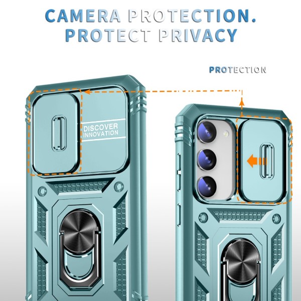 Kryt na Samsung Galaxy S23 odolný s krytkou na fotoaparát světle modrý 