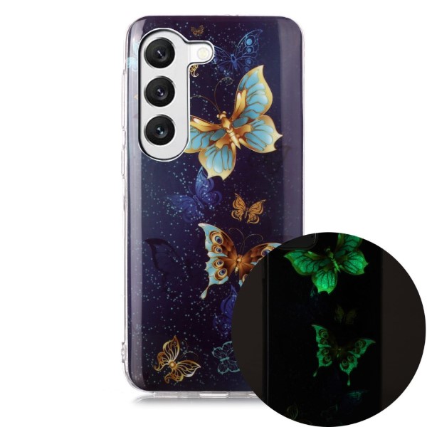 Kryt na Samsung Galaxy S23 svítící Motýl