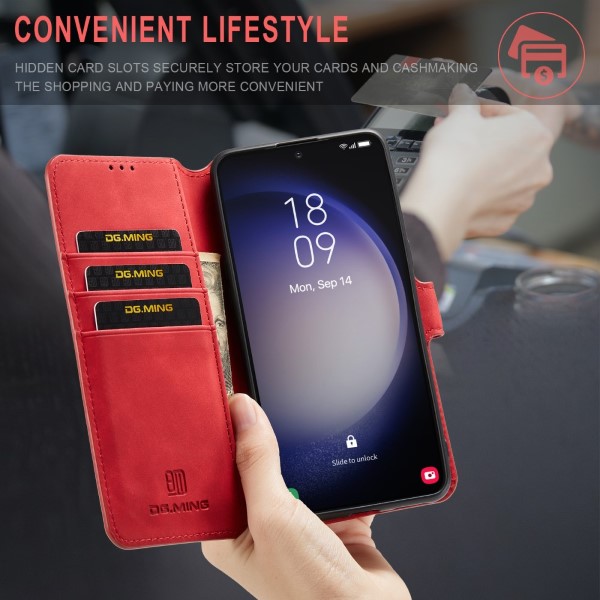 Pouzdro na Samsung Galaxy S23 DG.MING červené