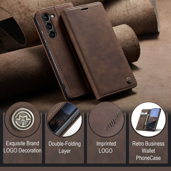 Pouzdro na Samsung Galaxy S23+ CASEME hnědé