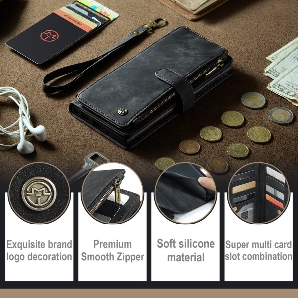 Pouzdro na Samsung Galaxy S23 Ultra CASEME Deluxe černé