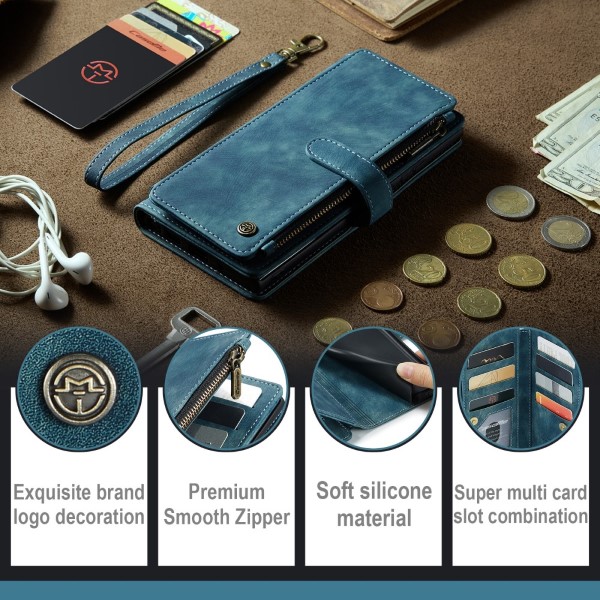 Pouzdro na Samsung Galaxy S23 Ultra CASEME Deluxe modré