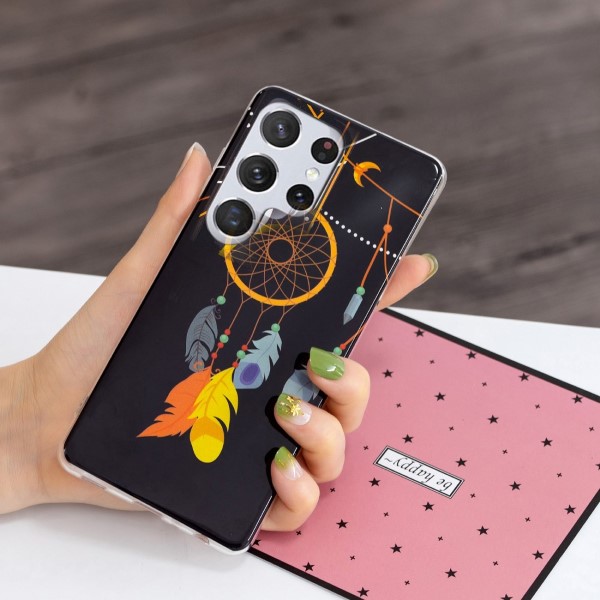 Kryt na Samsung Galaxy S23 Ultra svítící Lapač snů černý