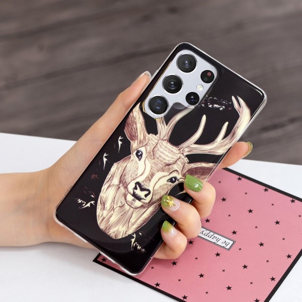 Kryt na Samsung Galaxy S23 Ultra svítící Jelen