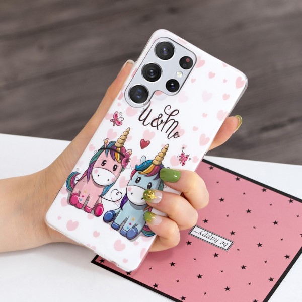 Kryt na Samsung Galaxy S23 Ultra svítící Jednorožci