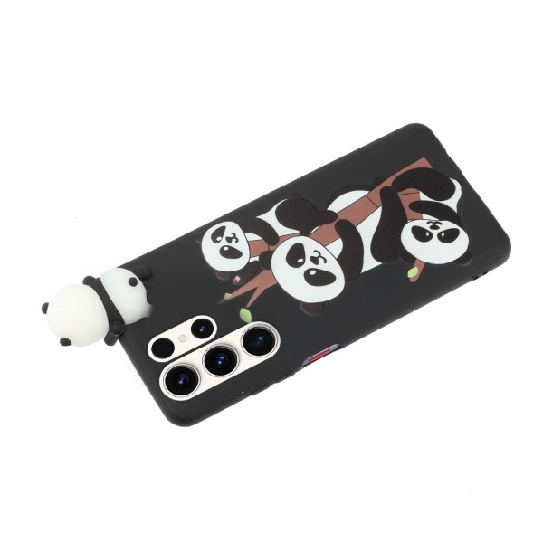 Kryt na Samsung Galaxy S23 Ultra 3D Panda černý