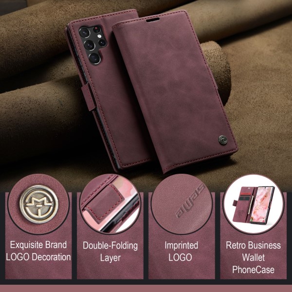 Pouzdro na Samsung Galaxy S23 Ultra CASEME červené
