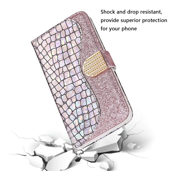 Pouzdro na Samsung Galaxy S21 Plus Glitter růžové