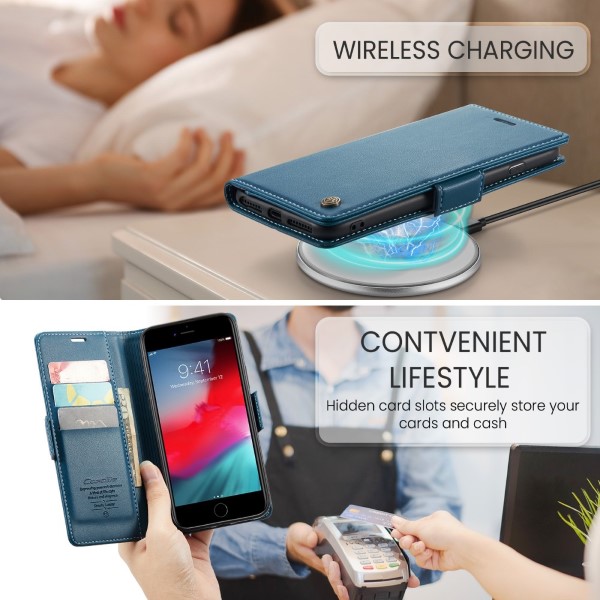 Pouzdro na iPhone 7 Plus / 8 Plus CASEME modré