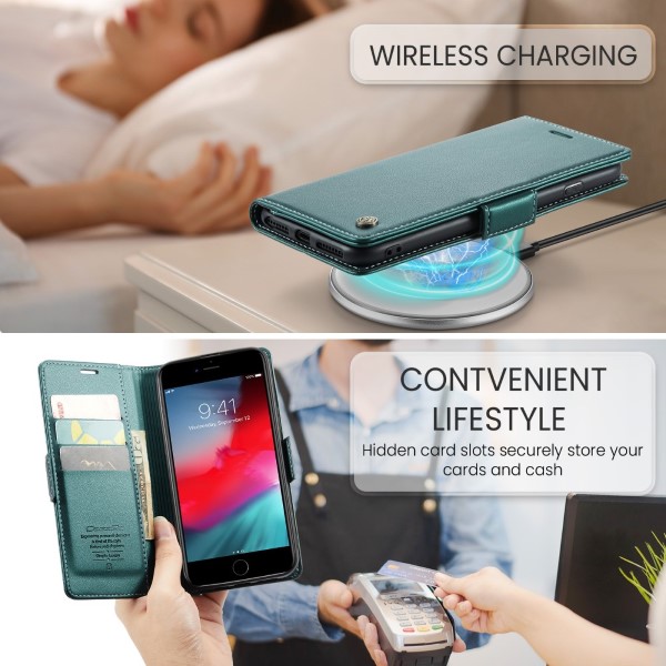 Pouzdro na iPhone 7 Plus / 8 Plus CASEME zelené