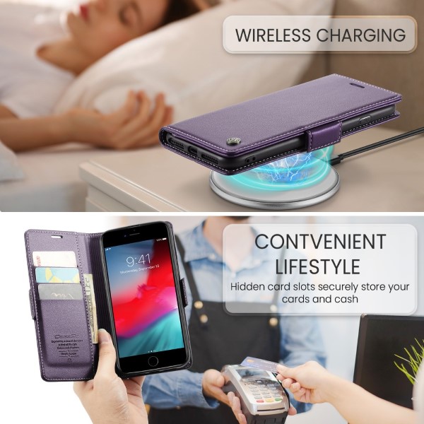 Pouzdro na iPhone 7 Plus / 8 Plus CASEME fialové