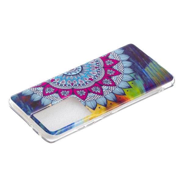 Kryt na Samsung Galaxy S21 Ultra svítící Mandala