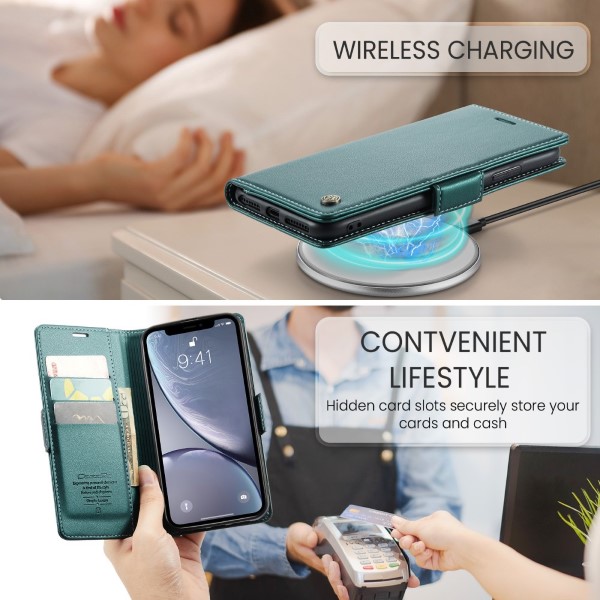 Pouzdro pro iPhone Xr CASEME Smooth zelené