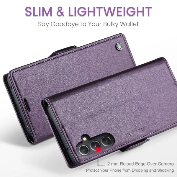 Pouzdro na Samsung Galaxy S23 FE CASEME smooth fialové
