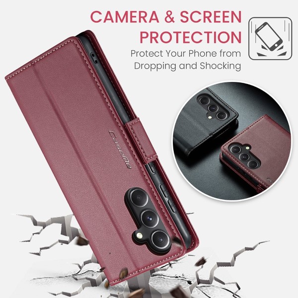 Pouzdro na Samsung Galaxy S23 FE CASEME smooth červené