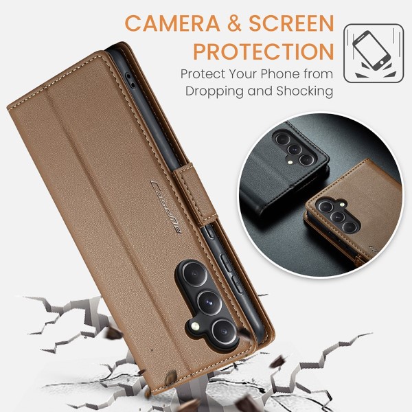 Pouzdro na Samsung Galaxy S23 FE CASEME smooth hnědé
