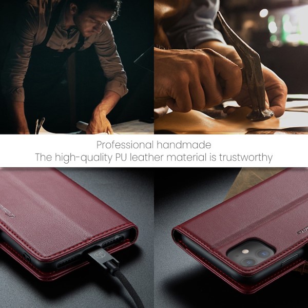 Pouzdro pro iPhone 11 CASEME Smooth červené