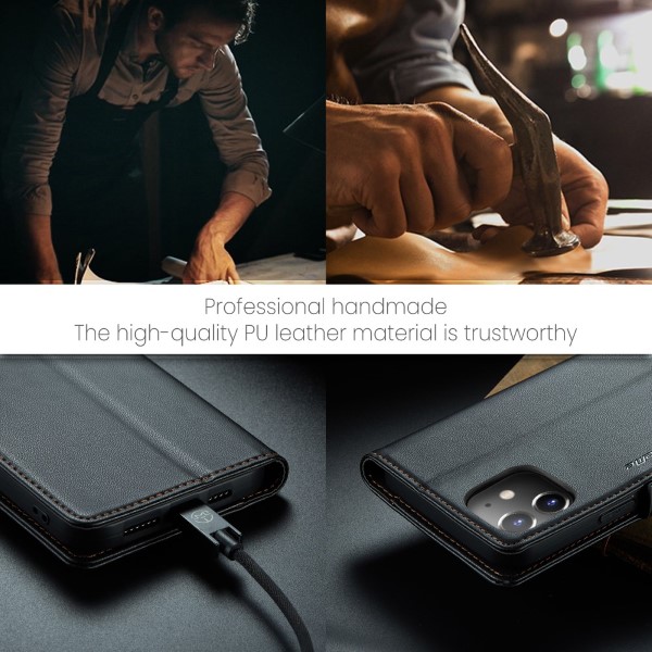 Pouzdro pro iPhone 12 Mini CASEME Smooth černé