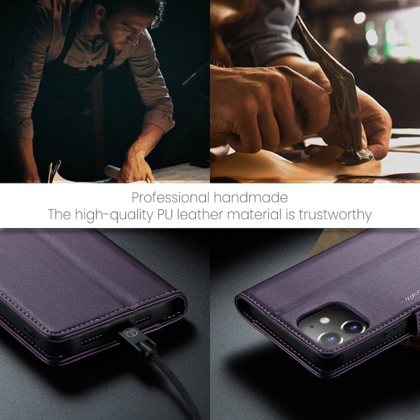 Pouzdro pro iPhone 12 Mini CASEME Smooth fialové