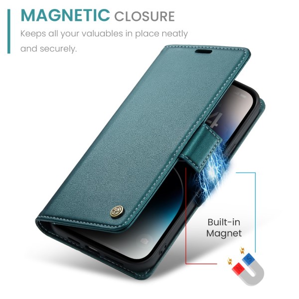 Pouzdro na iPhone 15 Pro CASEME zelené