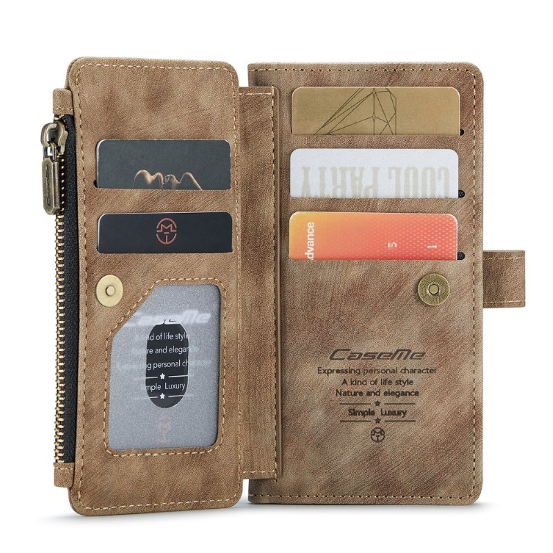 Pouzdro pro iPhone 7 / 8 / SE ( 2020 / 2022 ) Luxury Double Layer hnědé