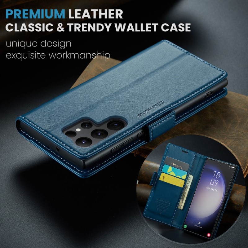 Pouzdro na Samsung Galaxy S24 Ultra CASEME smooth modré