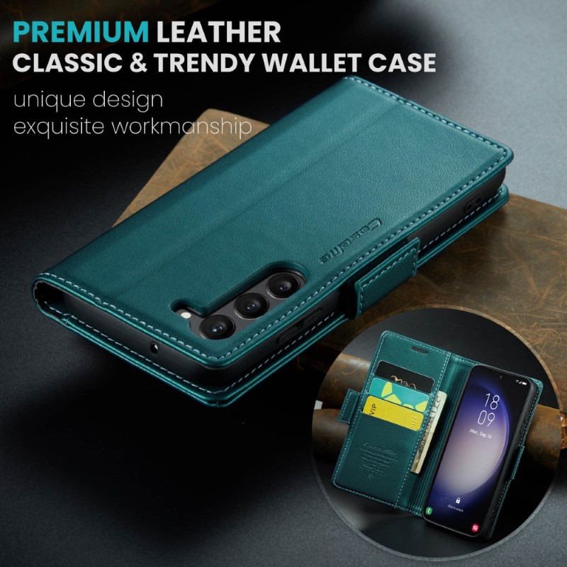 Pouzdro na Samsung Galaxy S24 Plus CASEME smooth zelené